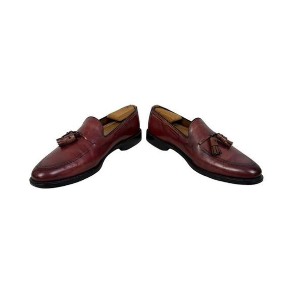 Allen Edmonds Grayson Burgundy Oxblood Tassel Loafers Leather Men\'s Shoe 6.5 D main image 4